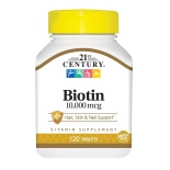 21st Century biotiin 10000mcg (4 kuu kogus)