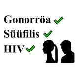 Suguhaiguste testpakett Gonorröa, Süüfilis, HIV