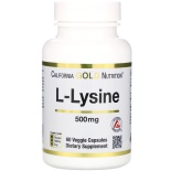 California Gold  Nutrition L-Lüsiin 500mg 60 kapslit